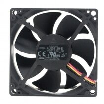 Delta AUB0812H-E DC 12V 0.30A 3 Wires Axial Cooling Fan