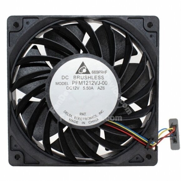 Delta PFM1212VJ-00 DC 12V 5.50A 4 Wires Axial Cooling Fan
