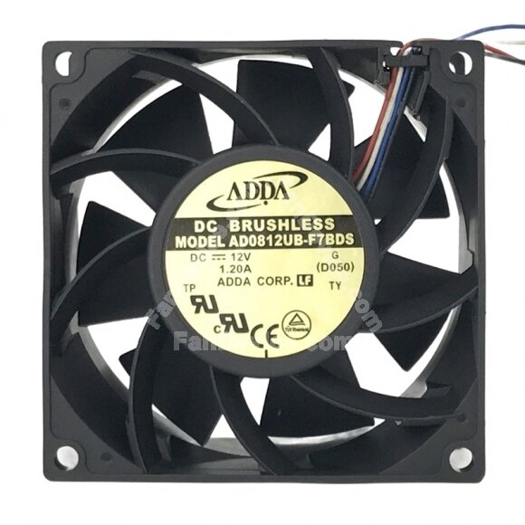 ADDA AD0812UB-F7BDS DC 12V 1.20A 8038 Axial Cooling Fan