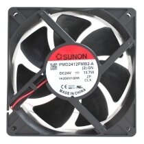 Sunon PMD2412PMB2-A DC 24V 13.7W 2 Wires / 3 Wires Axial Cooling Fan