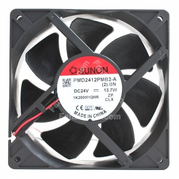 Sunon PMD2412PMB2-A DC 24V 13.7W 2 Wires / 3 Wires Axial Cooling Fan