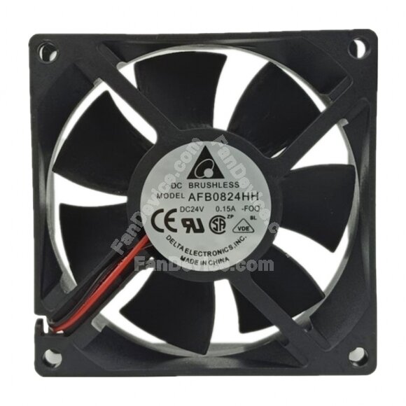 Delta AFB0824HH DC 24V 0.15A 2 Wires / 3 Wires Axial Cooling Fan