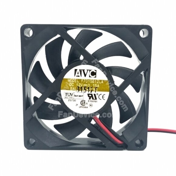 AVC F7015B12LA DC 12V 0.15A 2 Wires / 3 Wires Axial Cooling Fan