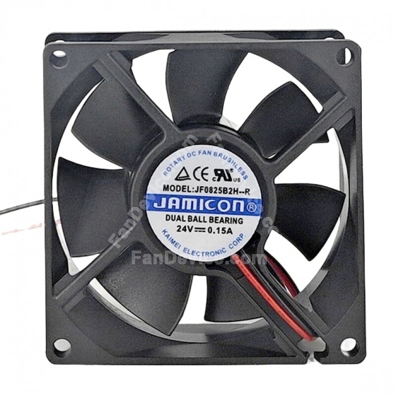JAMICON JF0825B2H-R DC 24V 0.15A 8025 Axial Cooling Fan - FanDevice.com