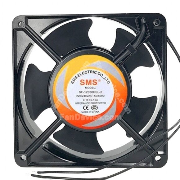 SMS SF-12038HSL-2 AC 220/240V 0.14/0.12A 12038 Axial Cooling Fan