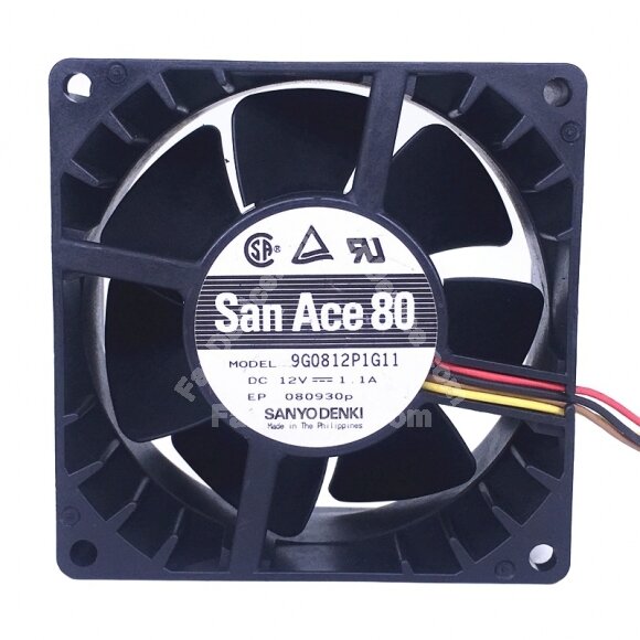 Sanyo Denki San Ace 80 9G0812P1G11 DC 12V 1.1A 8038 Axial Cooling Fan