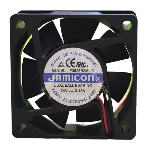 JAMICON JF0625b2M-R DC 24V 0.13A 2 Wires Axial Cooling Fan