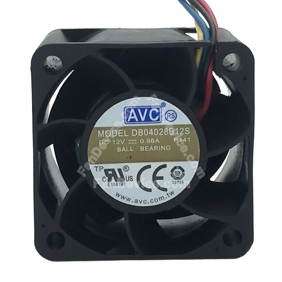 AVC DB04028B12S DC 12V 0.96A 4028 Axial Ball Bearing Cooling Fan
