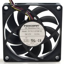 Foxconn PV701512P2BF DC 12V 0.15A 2 Wires / 3 Wires / 4 Wires Axial Cooling Fan