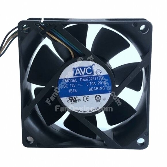 AVC DS07025T12U DC 12V 0.70A 2 Wires / 3 Wires / 4 Wires Axial Cooling Fan