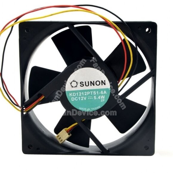 Sunon KD1212PTS1-6A DC 12V 5.4W 2 Wires / 3 Wires Axial Cooling Fan