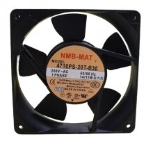 NMB-MAT 4710PS-20T-B30 AC 200V 14/11W 2 Wires Axial Cooling Fan