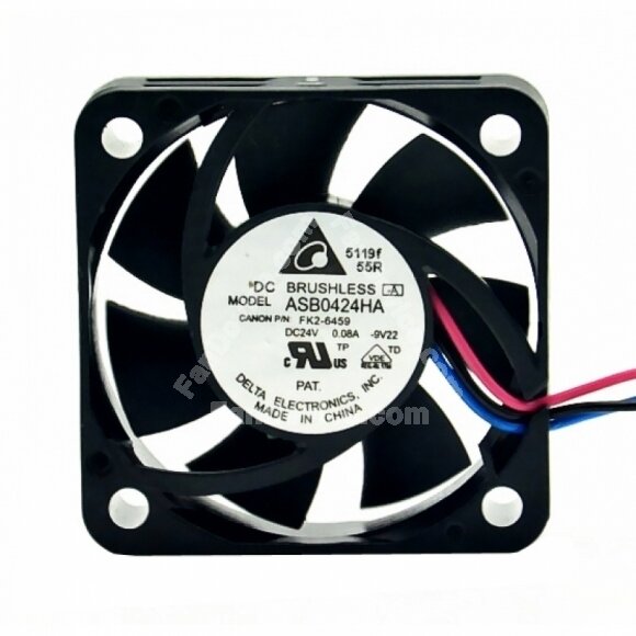 Delta ASB0424HA DC 24V 0.08A 3 Wires Axial Cooling Fan