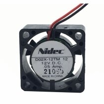 Nidec D02X-12TM DC 12V 0.05A 2 Wires / 3 Wires Axial Cooling Fan