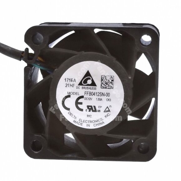 Delta FFB0412SN-00 DC 12V 1.50A 2 Wires / 3 Wires / 4 Wires Axial Cooling Fan