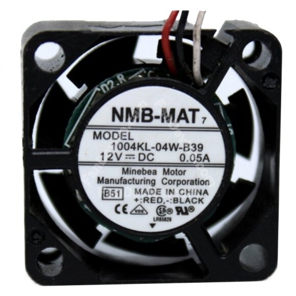 NMB-MAT 1004KL-04W-B39 DC 12V 0.05A 3 Wires Axial Cooling Fan