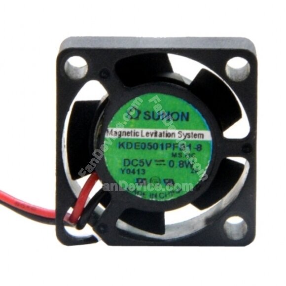 Sunon KDE0501PFB1-8 DC 5V 0.8W 2 Wires Axial Cooling Fan