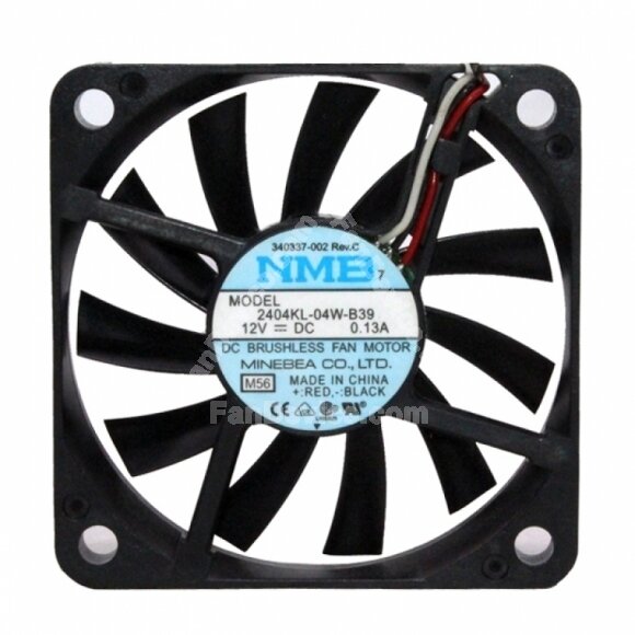 NMB 2404KL-04W-B39 DC 12V 0.13A 3 Wires Axial Cooling Fan