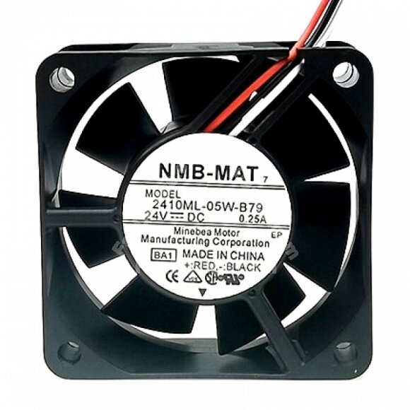NMB 2410ML-05W-B79 DC 24V 0.25A 3 Wires Axial Cooling Fan