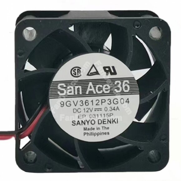 Sanyo Denki San Ace 36 9GV3612P3G04 DC 12V 0.34A 3628 Axial Cooling Fan
