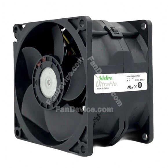 Nidec R80W12BGAC-07A04 DC 12V 1.96A 8056 Axial Cooling Fan