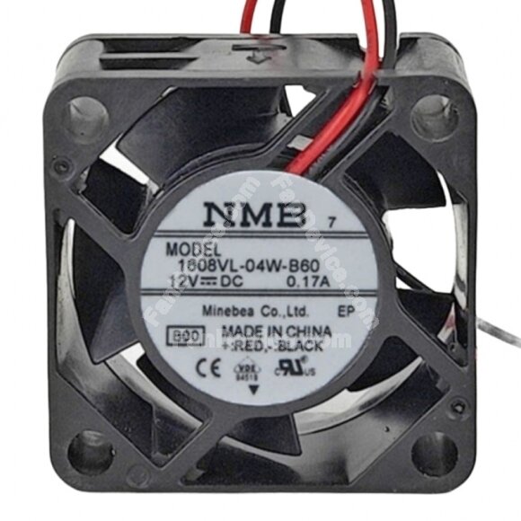 NMB 1608VL-04W-B60 DC 12V 0.17A 4020 Axial Cooling Fan