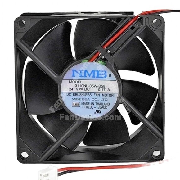 NMB 3110NL-05W-B58 DC 24V 0.17A 8025 Axial Cooling Fan