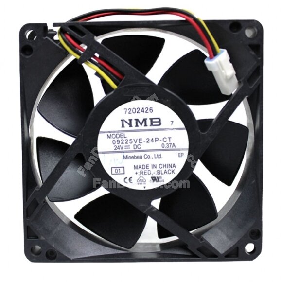 NMB 09225VE-24P-CT DC 24V 0.37A 9225 Axial Cooling Fan
