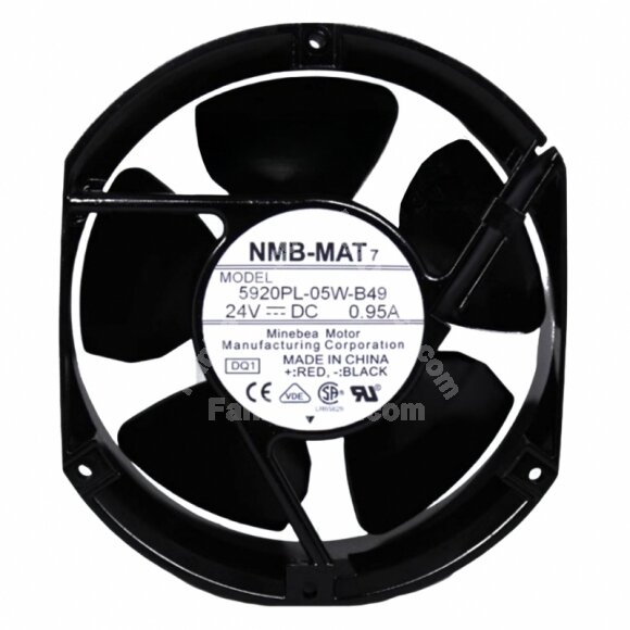 NMB-MAT 5920PL-05W-B49 DC 24V 0.95A 17251 Axial Cooling Fan