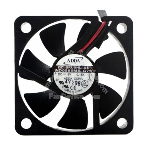 ADDA AD0505MB-G76 DC 5V 0.18A 5010 Axial Brushless Cooling Fan