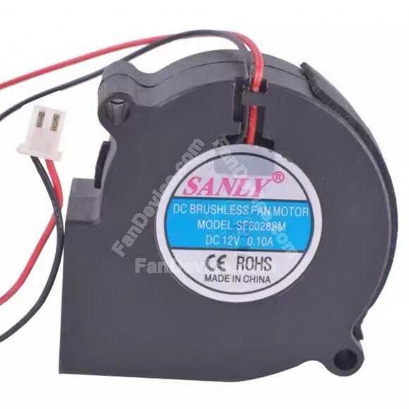 SANLY SF6028SM DC 12V 0.10A 6028 Blower Brushless Cooling Fan