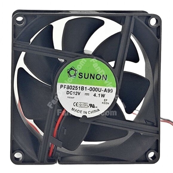Sunon PF80251B1-000U-A99 DC 12V 4.1W 8025 Axial Cooling Fan