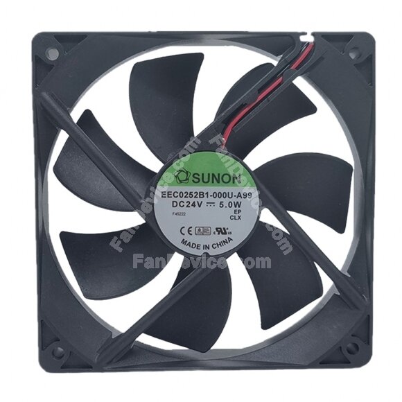Sunon EEC0252B1-000U-A99 DC 24V 5.0W 12025 Axial Cooling Fan