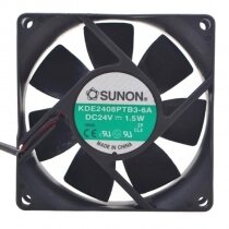 Sunon KDE2408PTB3-6A DC 24V 1.5W 8025 Axial Cooling Fan