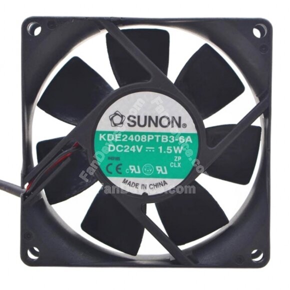 Sunon KDE2408PTB3-6A DC 24V 1.5W 8025 Axial Cooling Fan