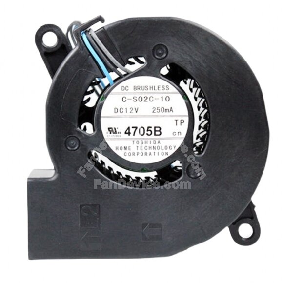 TOSHIBA C-S02C-10 DC 12V 250mA 6023 Blower Brushless Cooling Fan