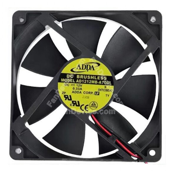 ADDA AD1212MB-A70GL 12V 0.33A 2wires cooling fan