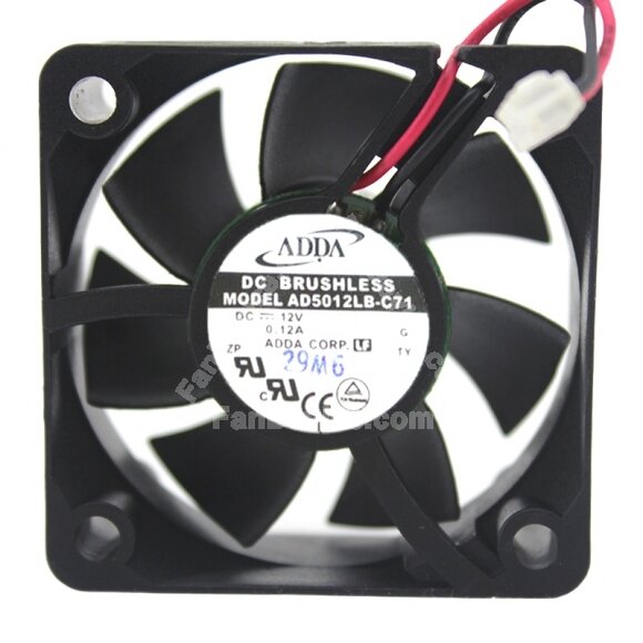 ADDA AD5012LB-C71 DC 12V 0.12A 5020 Axial Brushless Cooling Fan