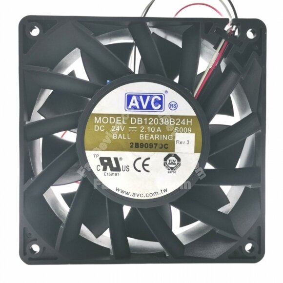 AVC DB12038B24H DC 12V 2.10A 12038 Axial Ball Bearing Cooling Fan