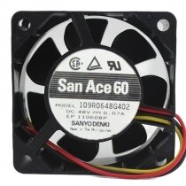 Sanyo Denki 109R0648G402 DC 48V 0.07A 6025 Axial Cooling Fan