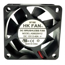 HK FAN AS6025H12 DC 12V 0.40A 6025 Axial Brushless Cooling Fan