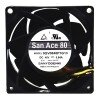 Sanyo Denki San Ace 80 9GV0848P1G13 DC 48V 0.84A 2 Wires / 3 Wires / 4 Wires Axial Cooling Fan