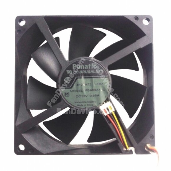 Panaflo FBA09A12U DC 12V 0.55A 3 Wires Axial Cooling Fan