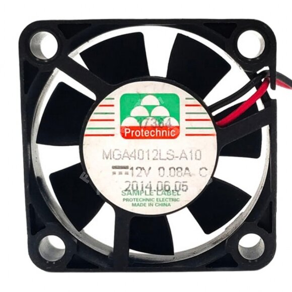 Protechnic MGA4012LS-A10 DC 12V 0.08A 4012 Axial Cooling Fan