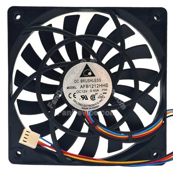 Delta AFB1212HHB DC 12V 0.40A 12013 Brushless PWM Axial Cooling Fan