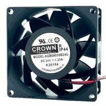 CROWN AGB08038B24U DC 24V 1.23A 8038 IP44 Waterproof Axial Cooling Fan