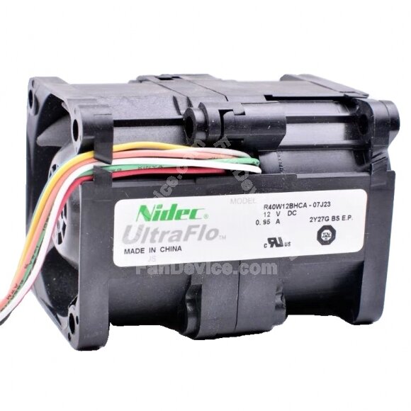 Nidec UltraFlo R40W12BHCA-07J23 DC 12V 0.95A 4056 Axial Cooling Fan