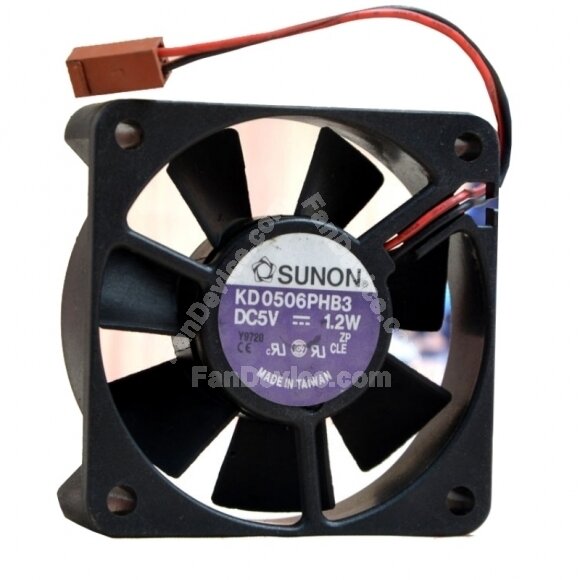 Sunon KD0506PHB3 DC 5V 1.2W 2 Wires Axial Cooling Fan