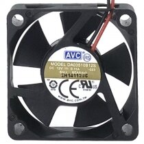 AVC DA03510B12S DC 12V 0.11A 2 Wires Ball Bearing Axial Cooling Fan