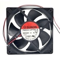 Sunon PMD2412PTB3-A DC 24V 6.7W 2 Wires / 3 Wires Axial Cooling Fan